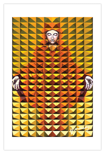 Zedist Monk   | Limited Edition Print Limited Edition Print Zedism by Yuransky Limited Edition Smooth Fine Art Paper 36"x46" 