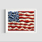 Zedist American Flag  | Open Edition Print Fine Art Print Zedism by Yuransky Smooth Fine Art Paper 8x10 White Frame