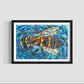 Zedist Bee | Open Edition Print Fine Art Print Zedism by Yuransky Smooth Fine Art Paper 8x12 Black Frame