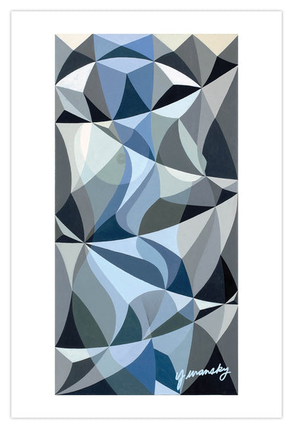 Zedist Blue Nude | Open Edition Print Fine Art Print Zedism by Yuransky Smooth Fine Art Paper 8x12 None