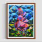 Zedist Chicken | Open Edition Print Fine Art Print Zedism by Yuransky Smooth Fine Art Paper 8x10 Wood Frame
