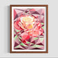Zedist Rose | Open Edition Print Fine Art Print Zedism by Yuransky Smooth Fine Art Paper 8x10 Wood Frame