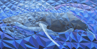 Zedist Whale | Limited Edition Print Limited Edition Print Zedism by Yuransky Limited Edition Smooth Fine Art Paper 48"x24" 