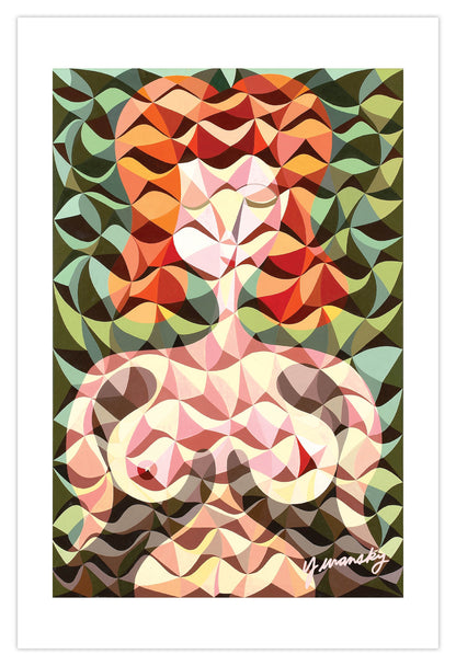 Zedist Nude In The Jungle | Limited Edition Print Limited Edition Print Zedism by Yuransky Limited Edition Smooth Fine Art Paper 36"x54" 