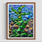 Zedist Cactus | Open Edition Print Fine Art Print Zedism by Yuransky Smooth Fine Art Paper 8x10 Wood Frame