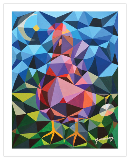 Zedist Chicken | Open Edition Print Fine Art Print Zedism by Yuransky Smooth Fine Art Paper 8x10 None