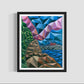 Zedist Crater Lake | Open Edition Print Fine Art Print Zedism by Yuransky Smooth Fine Art Paper 8x10 Black Frame
