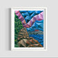 Zedist Crater Lake | Open Edition Print Fine Art Print Zedism by Yuransky Smooth Fine Art Paper 8x10 White Frame