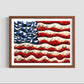 Zedist American Flag  | Open Edition Print Fine Art Print Zedism by Yuransky Smooth Fine Art Paper 8x10 Wood Frame