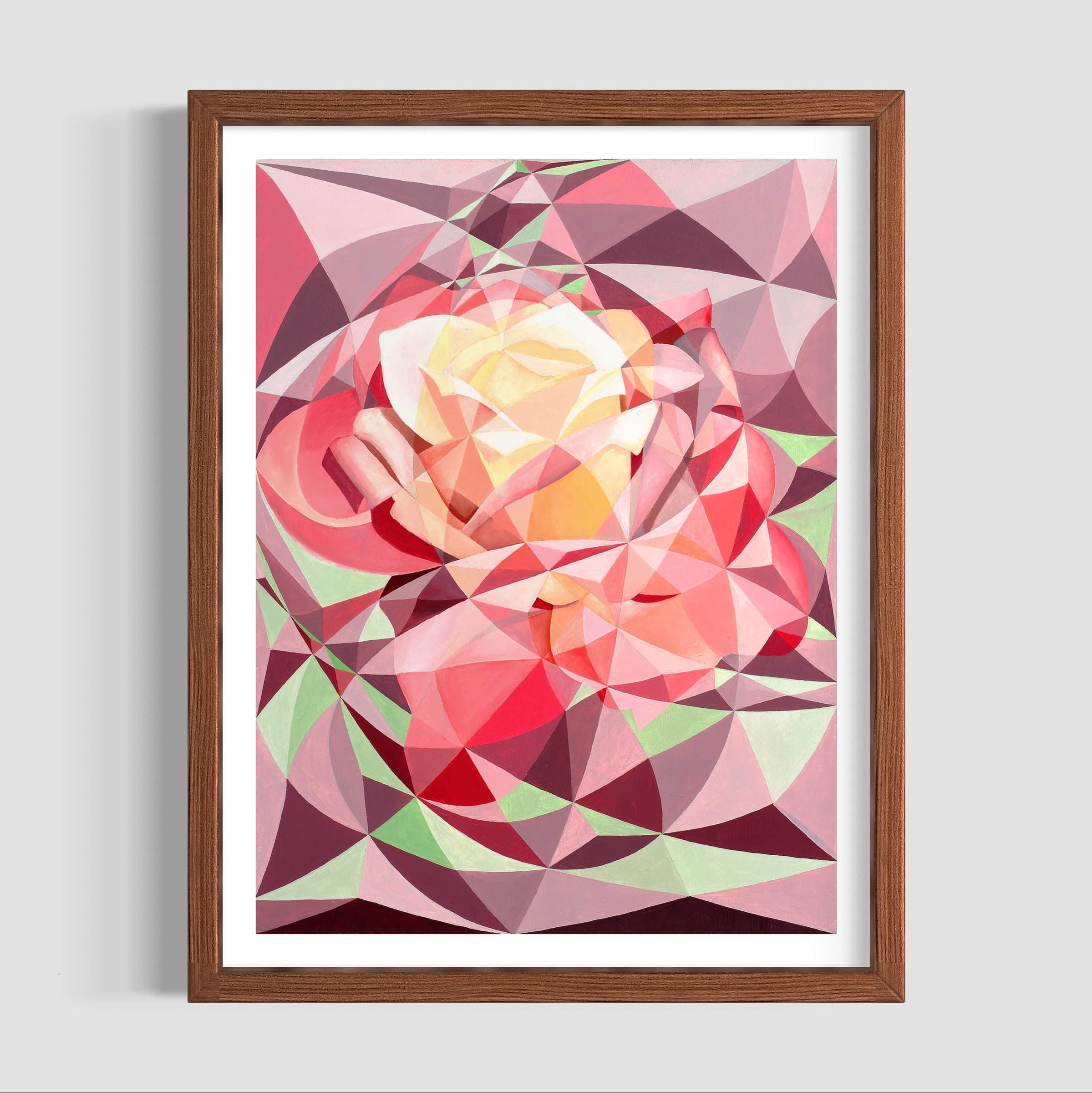 「Pink Rose」テンペラ画 Zedist Rose | Open Edition Print